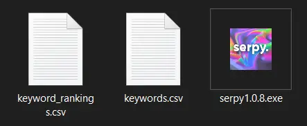 SERPY Ranking File